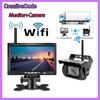 Vehicle Wireless Reverse Camera 7" HD TFT LCD Vehicle Backup Rear View Camera Monitor For Trucks Bus RV Trailer Excavator