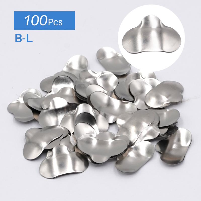 100 шт./компл., стоматологические матрицы, секционные контурные металлические матрицы, кольца, полная замена зубов, инструмент для ухода за полостью рта