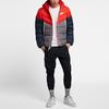 Nike Nsw Windrunner Пуховая куртка с капюшоном Мужская верхняя одежда Красный Синий Серый 928834-634