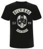 Gasoline Skull T-shirt Outdoor Motorcycle Print Summer Cotton Men's and Women's T-shirt Casual All Match Top Sports Street Wear