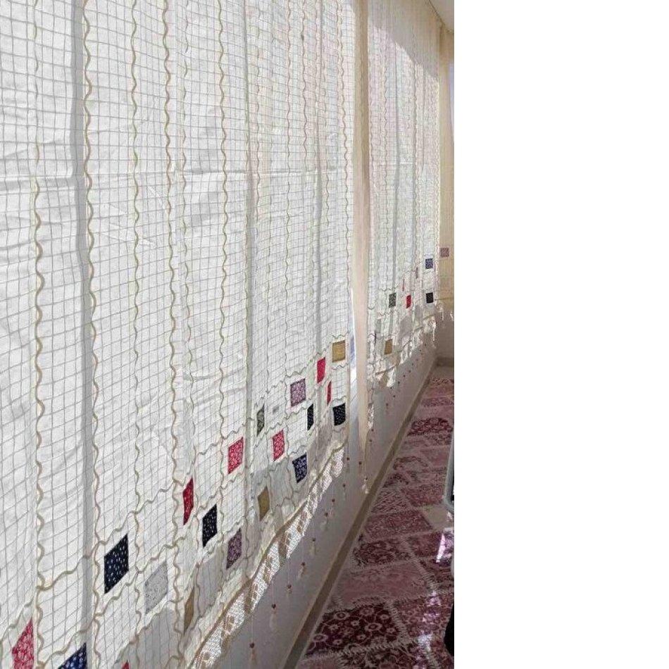 Лоскутная занавеска ручной работы из 100% хлопка