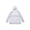 Retro Color-Block Loose Half-Zip Hooded Woven Jacket Men Jacket White BV5386-100