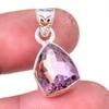 Natural Ametrine Gemstone Handmade 925 Solid Sterling Silver Pendant 1.25" Z0A60