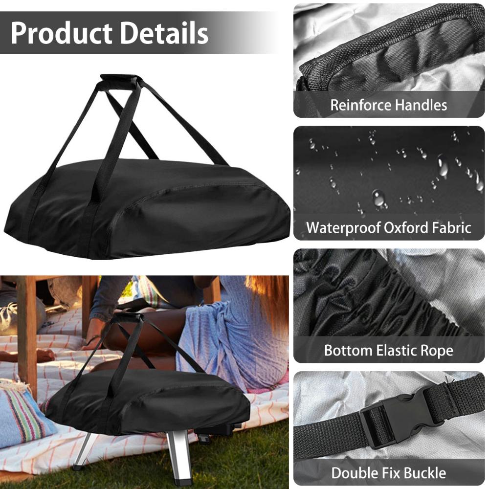 New Pizza Oven Cover for Ooni Koda 12 16 Portable 420D Oxford Fabric Waterproof Pizza Oven Dustproof Covers BBQ Accessories