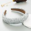 Women Luxury Hair Hoop Shiny Rhinestones Inlaid Headband Heightened Design Lightweight Headwear Head Accessories