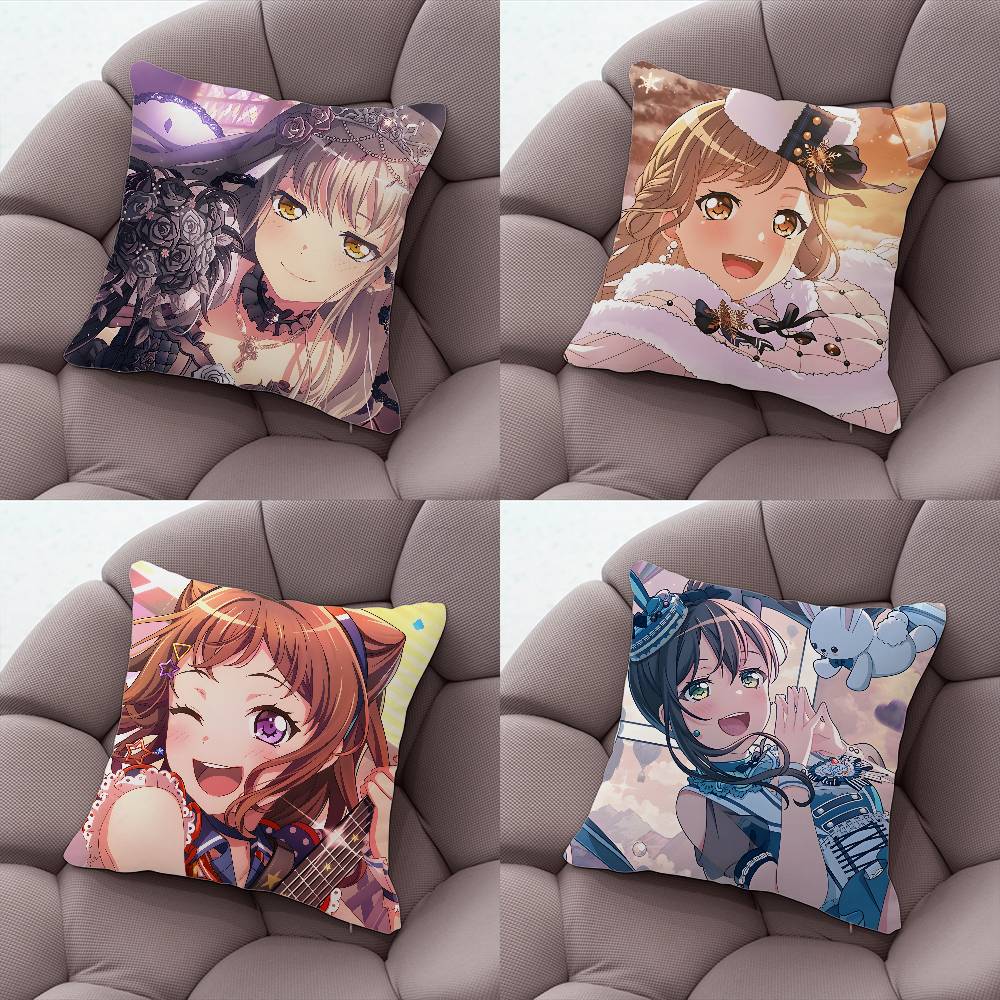 BBanG Dream Anime Pillow Case Plush Fabric Soft Pillowcase Double Sided Print Cushion Cover Household Gifts