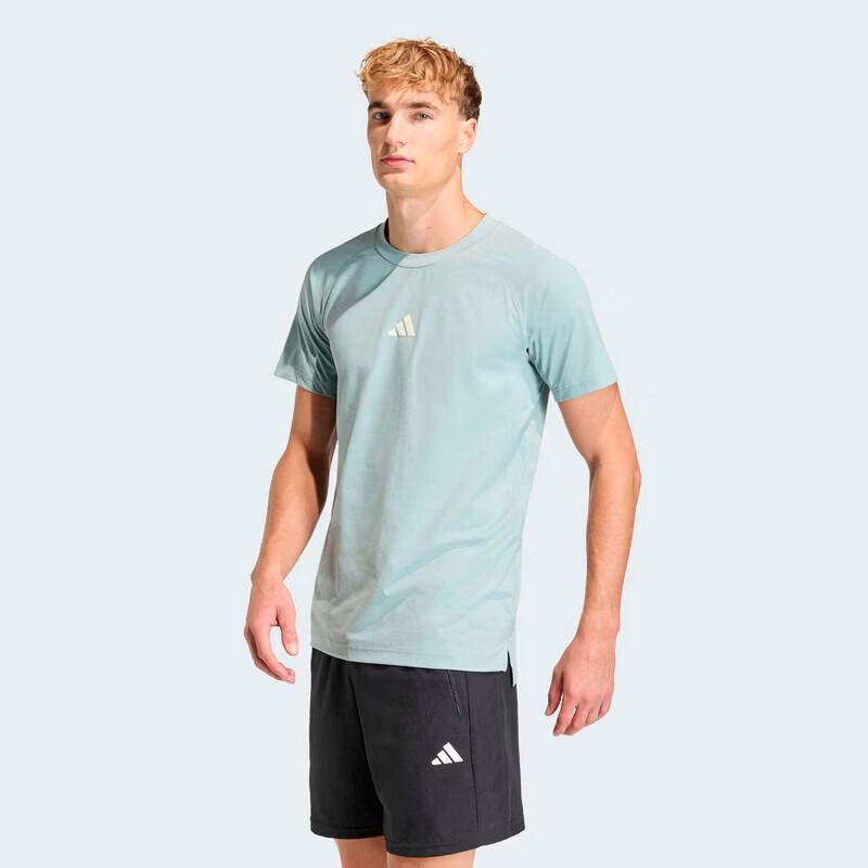 adidas Мужская дышащая футболка с коротким рукавом