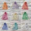 Moon Stars Gift Bag Organza Drawstring Bags Colorful Transparent Jewelry Candy Favor Pouches Mesh Bag Christmas Party Decor