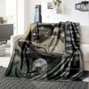 Ethereal Warrior Shadows Blanket Soft & Cozy Great for Seaside Sofa Livingroom for All Seasons Digital Print Ideal Gift For Birthday Valentine'S Day