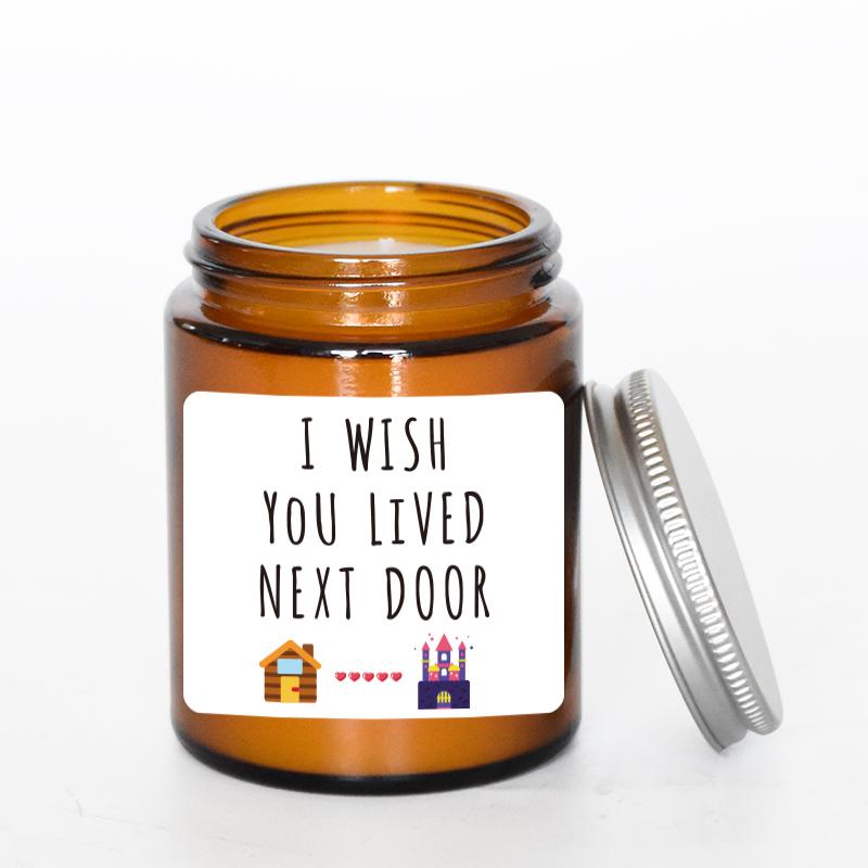 Inspired Aromatic Soy Wax Candles Custom Glass Jar Home Fragrance Candles Cute Birthday Christmas Halloween Gifts