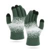 Autumn and Winter New Gloves Women's Knitted Wool Five-finger Warm Gloves Piled Thickened Touch Screen Gloves Men