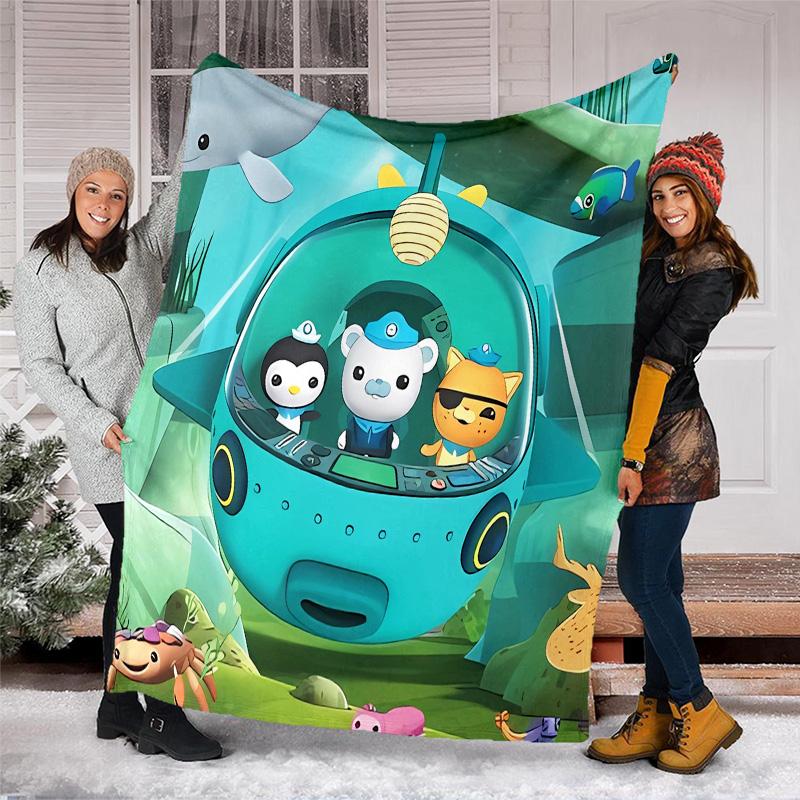The Octonauts6 printed throw blanket—lightweight,soft,warm;versatile blanket for all seasons—perfect as &air-conditioning throw,nap blanket