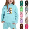 Мальчики Девочки Спортивный костюм Одежда Толстовка с капюшоном Беговые штаны Спортивные костюмы Комплект Модный наряд