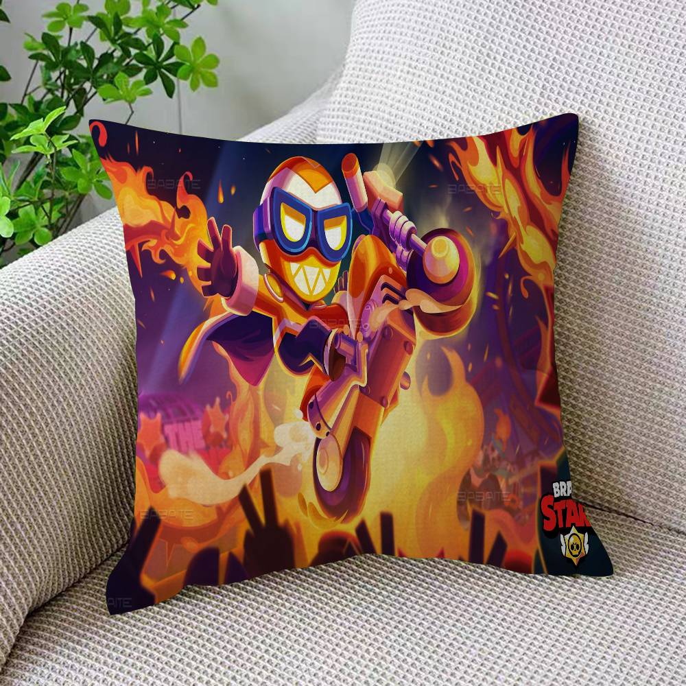 Игровой чехол на подушку B-BRAWL STARS Наволочка для подушки Гостиная Диван Домашний Декор Индивидуальный