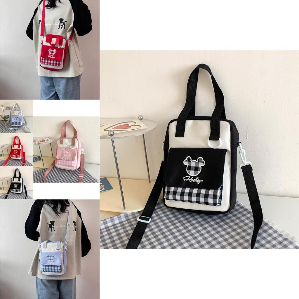 Trendy Small Square Nylon Handbag For Women With Soft Structure And Minimalist Design