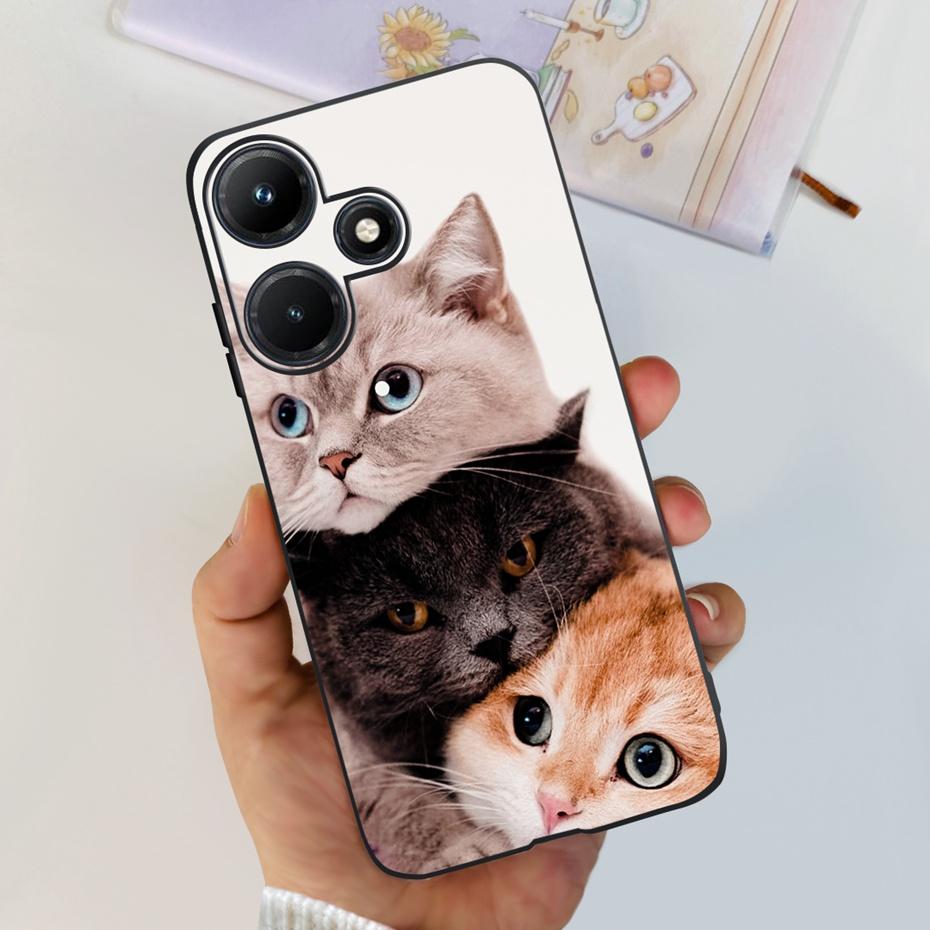 Чехол для телефона Infinix Hot 30i 30 Play NFC Красивый Цветок Бабочка Расписной Мягкий Силиконовый Чехол Для Infinix Hot30 30Play Hot30i