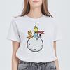 Hip Hop Little Prince Women T-Shirt Summer Cute Top Female T Shirt Harajuku Streetwear O-Neck Casual Clothing Ladies Tee Shirts