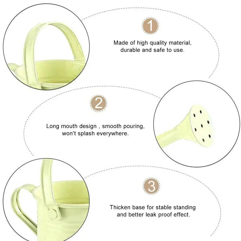 1 шт. Металлическая лейка, садовая лейка для цветов, мини-маленький горшок для распыления воды, лейка, большая вместимость, система полива, садовые инструменты