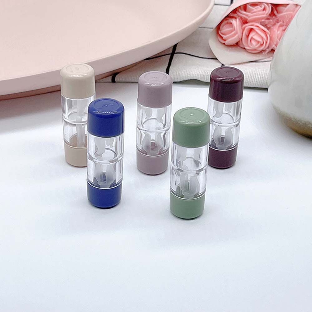 Mini Portable Transparent Contact Lens Case Lenses Box Storage Eye Care Contact Lens Container