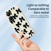 For Xiaomi Redmi Turbo 4 5G/Poco X7 Pro 5G Case Black Bow Pattern Printing Straight Edge TPU Phone Back Cover