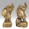 Seven Lucky Gods of Good Luck Daikokuten Silky Gold Buddhist Hideun Makita Buddha Statue Ornament Takaoka Copperware Sculptor Prototype_Kobiki