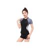 Li-Ning Beach Vacation Spa Conservative Plus Size Two-Piece Swimsuit Women Swimwear Black LNYW049-2