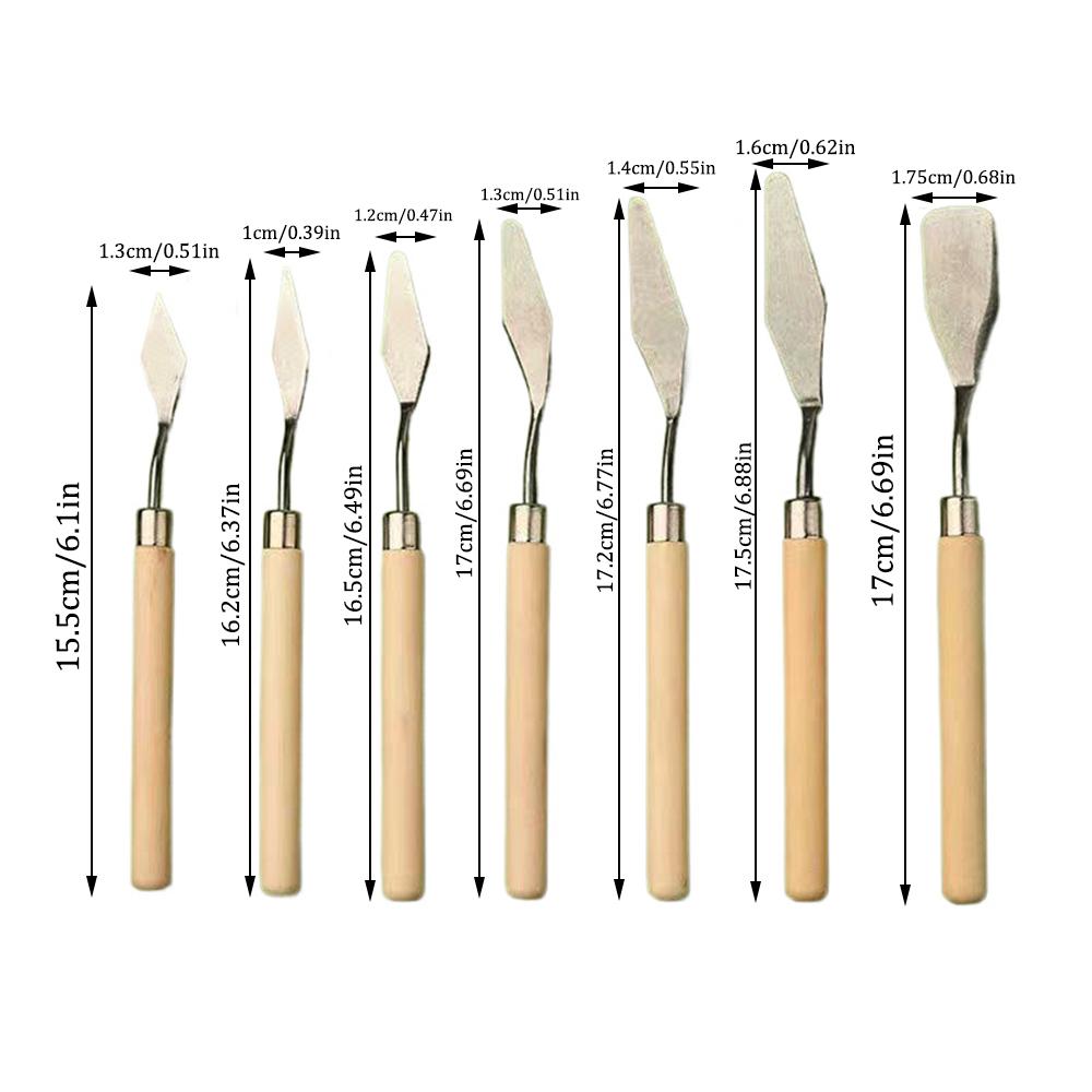 1Набор/3Набора Мастихин для масляной живописи Набор Краска Деревянная ручка Мастихин Палитра Искусство Гуашь Краска Живопись Скребок