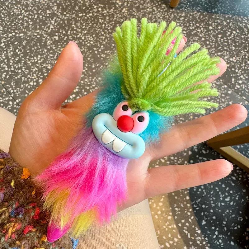 4Pcs Colorful Cute Plush Rabbit Black Ball-Point Pen For School Students Or Office Use Writing Stationery Student Exam Pens