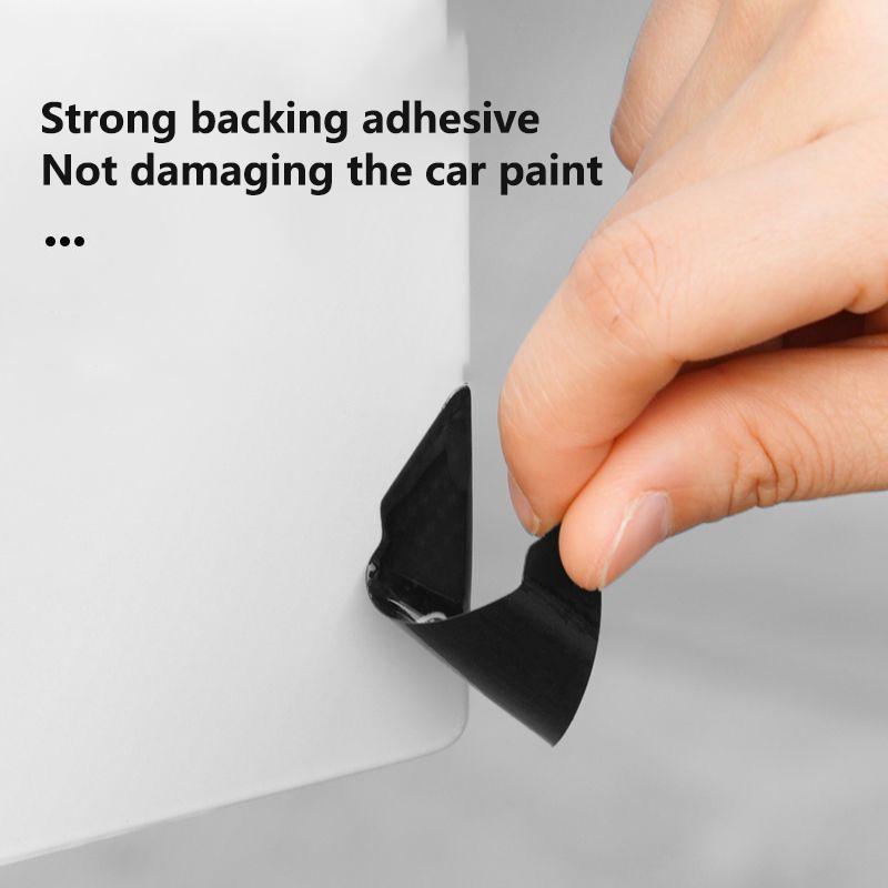 For VOLKSWAGEN Car Carbon Fiber Door Corner Protection Decals Stickers Car Styling For Volkswagen VW GTI Golf 4 5 6 Passat Jetta