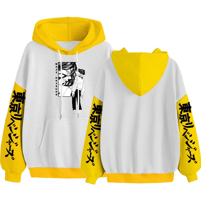 Keisuke Baji Tokyo Мстители толстовки аниме мода для мужчин/женщин с принтом Harajuku хип-хоп эстетический мультфильм Y2K лоскутная уличная толстовка