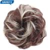 Hair Bun Hairpiece Dark Brown Messy Bun Hair Extension Women Wavy Curly Updo Scrunchie Elastic