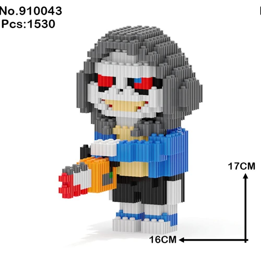 Undertale Санс Строительные Блоки Крест Кошмар Жнец Чернила Сон Скелет Монстр ABS Кубики Кукла Магические Блоки Игрушки Рождественский Подарок