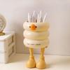 Милый студенческий настольный держатель для ручек, женская кисточка для макияжа, домашнее ведро для хранения, офисное веселое хранение, утка, многофункциональная