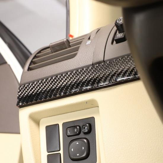 Накладка на центральную консоль приборной панели из углеродного волокна для Toyota Land Cruiser Prado 2010-17