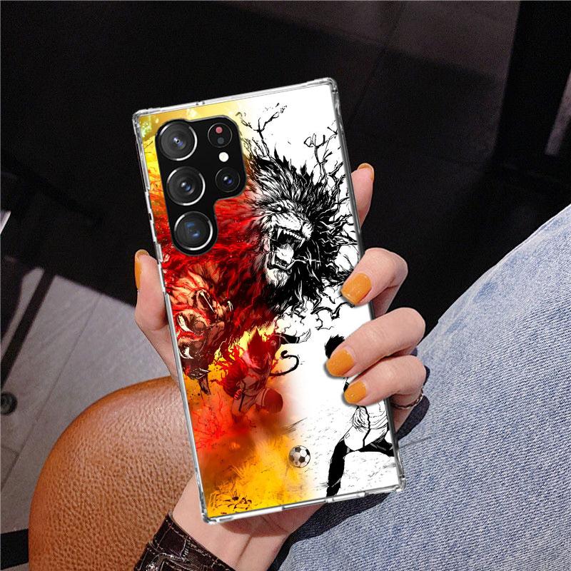 Blue Lock Football Anime Phone Case For Samsung Galaxy S24 S25 Edge S26 Ultra S23 S22 S21 Plus S20 FE + Personalized Print Cover