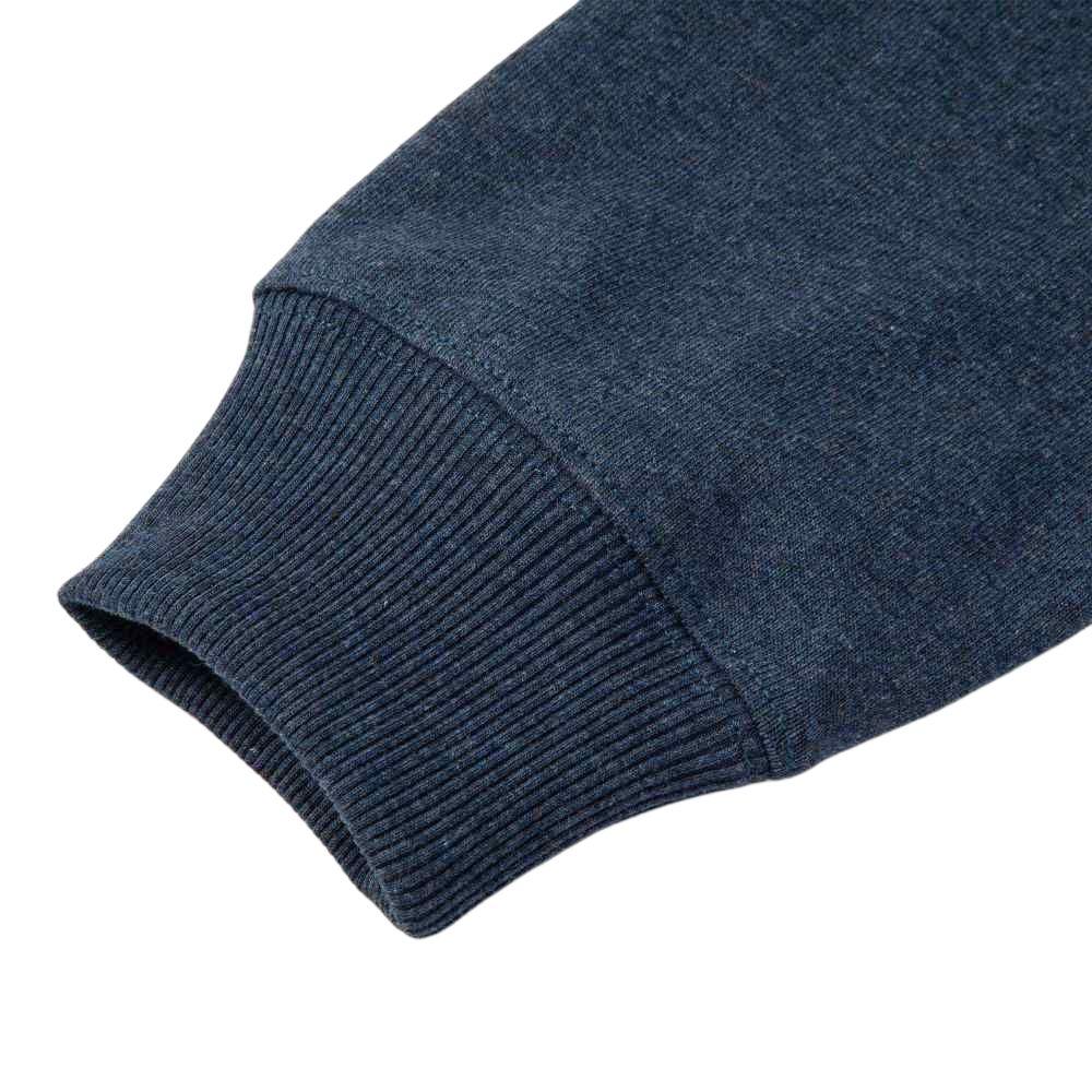 Puma Футболка унисекс, однотонная, свободного кроя, с карманом сбоку, круглым вырезом и длинными рукавами, темно-синего цвета 623126-16