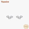 Tancise 925 Sterling Silver Zircon Earrings Drop Earrings For Women Wedding Party Gifts