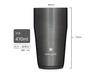 Термостакан Snow Peak 470 Luster Black для кемпинга и улицы