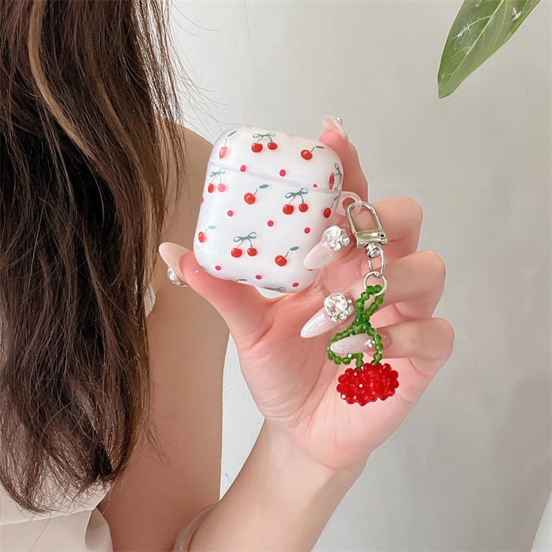 Han ins matte cute cherry for AirPods protective cover 1 Apple wireless Bluetooth 1st generation Pro1 earphone cover