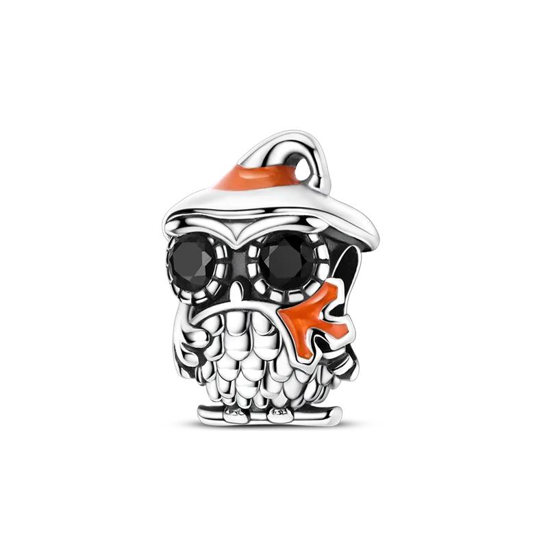 925 Sterling Silver Golden Autumn Series Charms Maple Leaves Pendants Pumpkin Beads Fit Original Bracelet DIY Jewelry Gift
