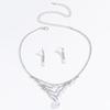 Bridal Accessories Necklace Rhinestones Zircon Wedding Dress Women'S Wedding Accessories Premium Two-Piece Set