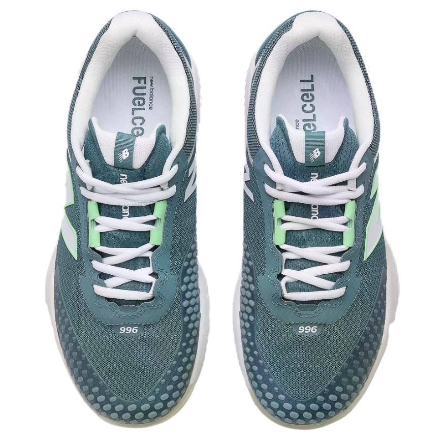 New Balance Кроссовки унисекс FuelCell 996v6 US Open Pack Зеленый Ново-Еловый Белый MCH996S6