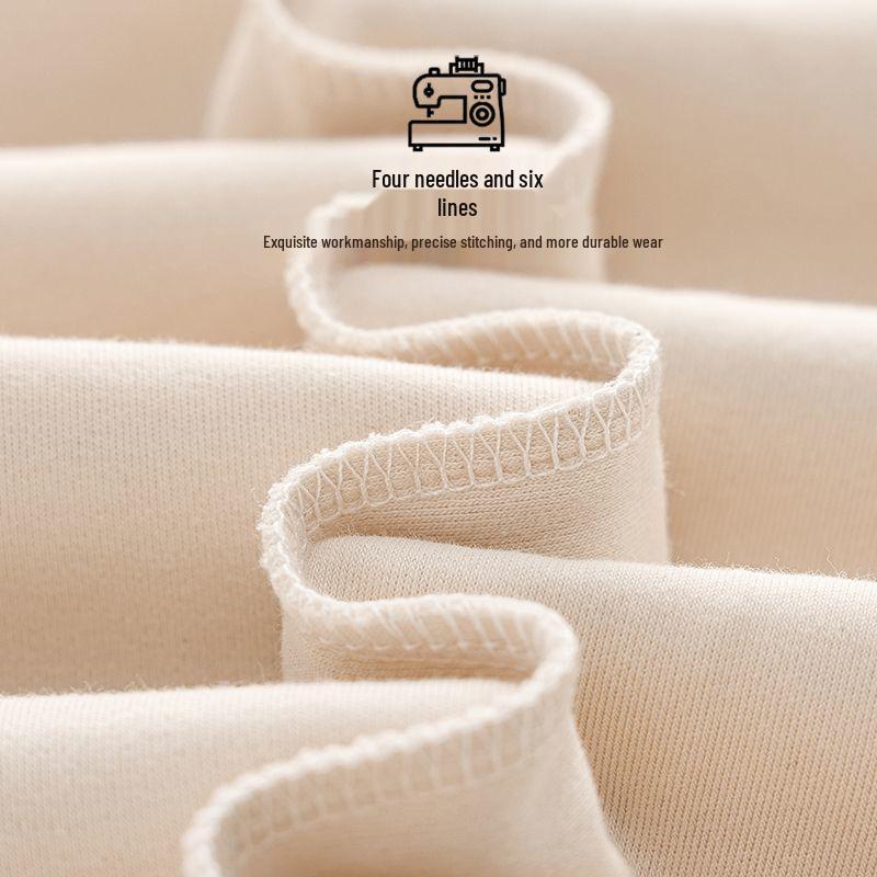 Женский комплект пижамы большого размера из хлопка - Кардиган с длинным рукавом, Двухпредметный, Идеально подходит для осени/весны