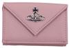 Кошелек ПУ ЗЕРНИСТЫЙ РОЗОВЫЙ [Vivienne Westwood] Тройного сложения [товар]