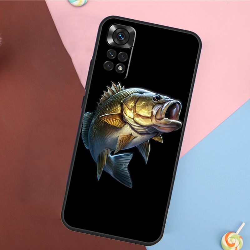 Чехол для рыбалки на басса для Xiaomi Redmi Note 14 13 12 9 10 11 Pro 9S 10S 11S 12S Redmi 14C 10C 12C 13C