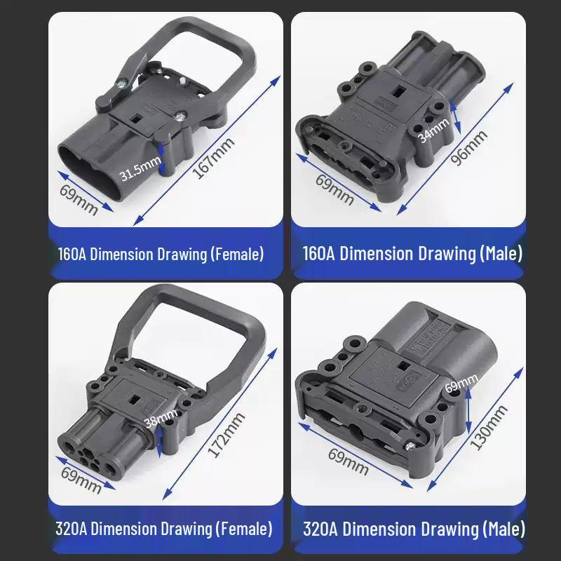 Electric Forklift Battery Charging Connector