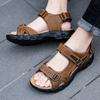 Classic Mens Sandals Summer Genuine Leather Sandals Men Outdoor Casual Lightweight Sandal Men Sneakers Size 38-47