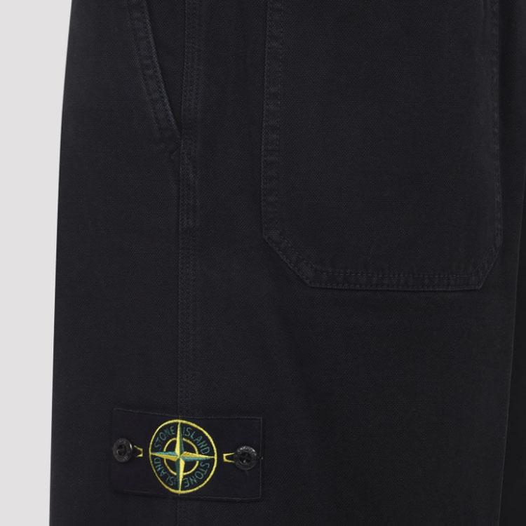 STONE ISLAND Logo Patch Straight Leg Trousers K2S153100008S0184-V0129