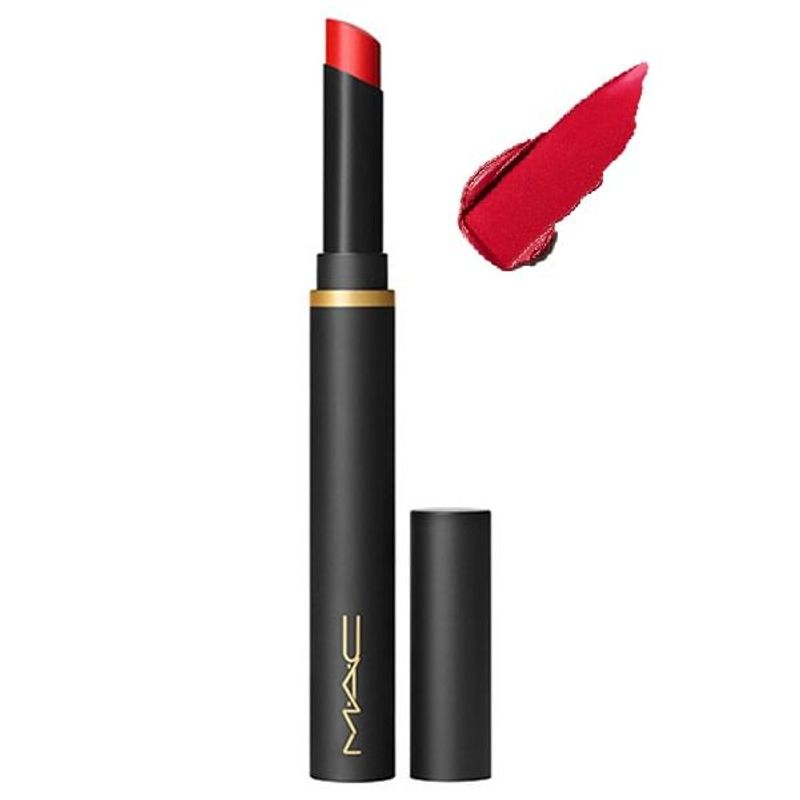 MAC - Powder Kiss Velvet Blur Slim Lipstick Ruby New