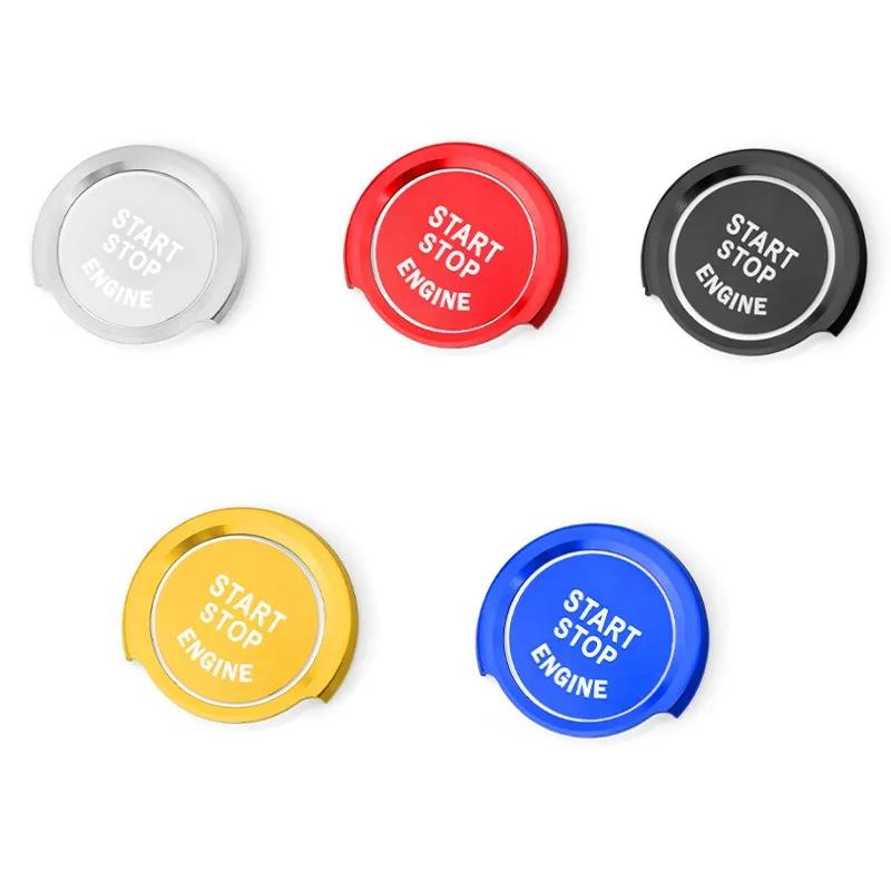 Для BMW 1 2 3 4 серии X1 F48 F20 F21 F30 F32 F33 F34 F36 F45 F46 наклейки на кнопку запуска двигателя автомобиля брелок для ключей зажигания отделка крышки